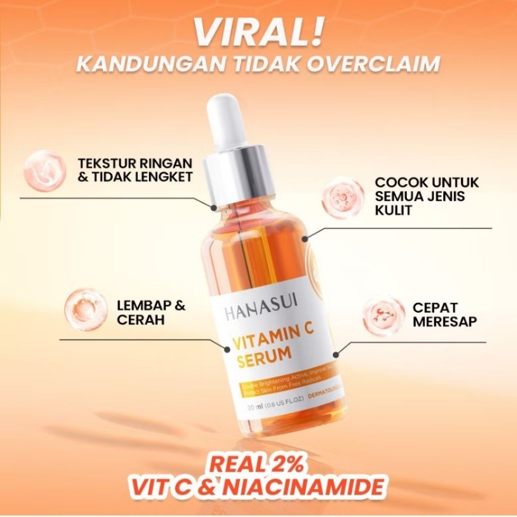 SERUM HANASUI VITAMIN C // SERUM MENCERAHKAN // SERUM VITAMIN C HANASUI