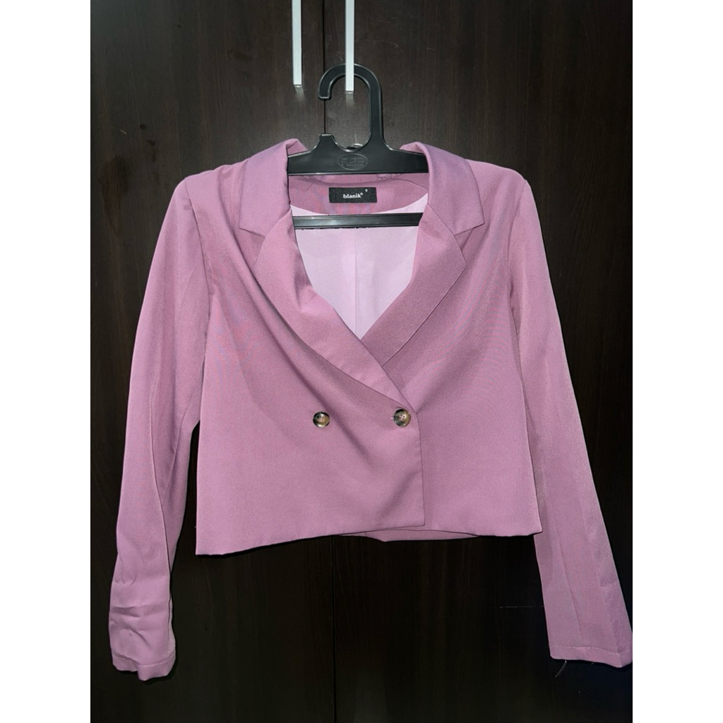 blazer ungu wanita