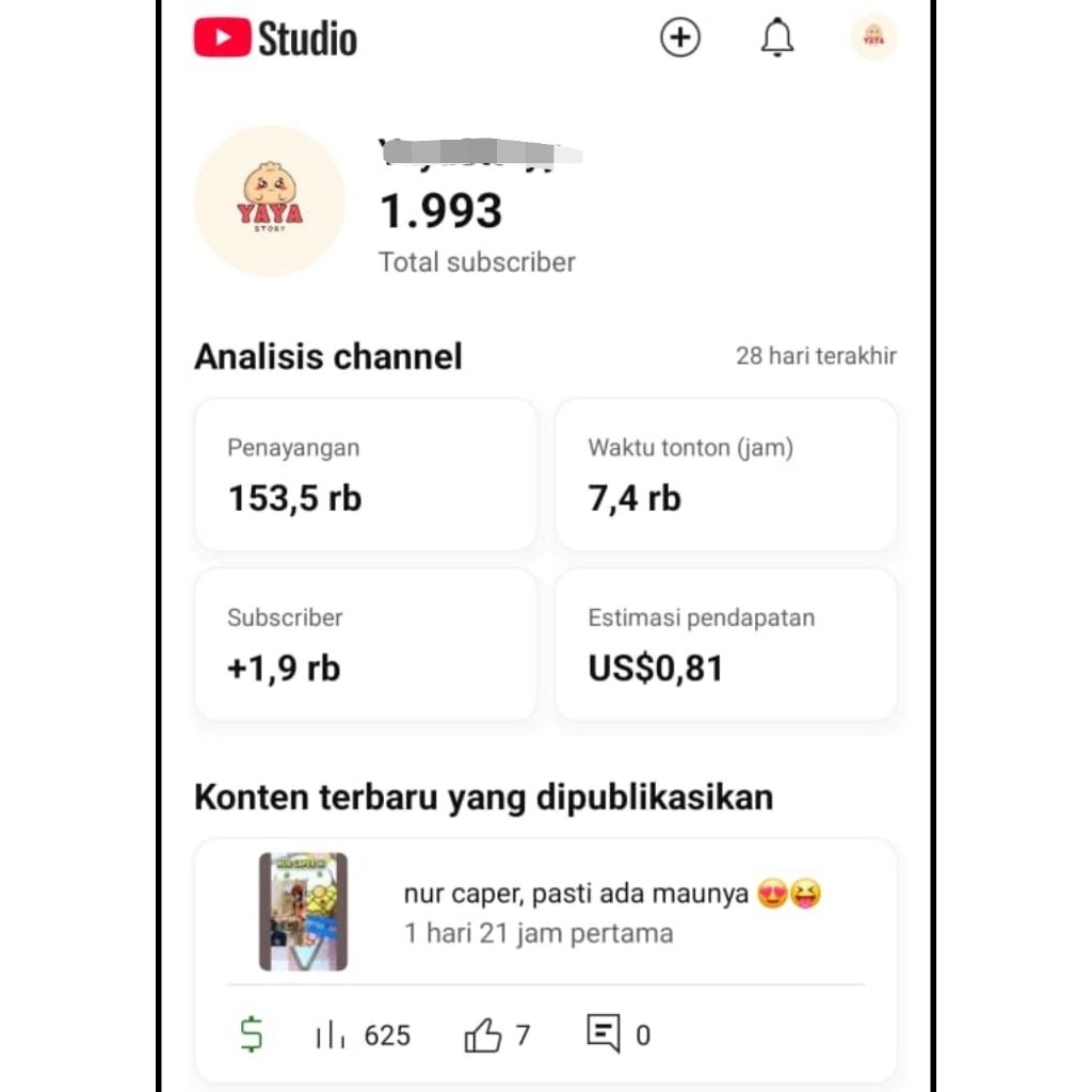 READY CHANNEL YOUTUBE FRESH MONETISASI
