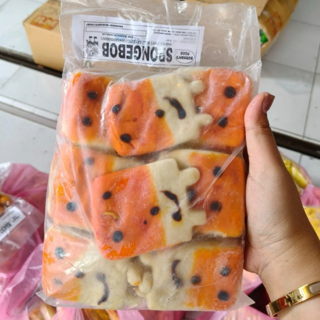 

ROTI KRIBO BAKPAO SPONGEBOB Isi 24 biji FROZEN FOOD KHUSUS SOSIS CURAH