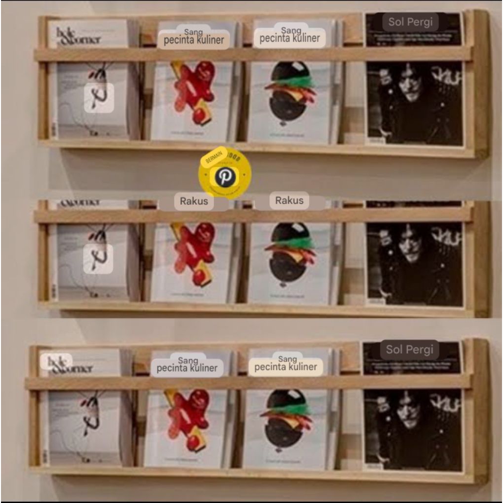 rak buku minimalis