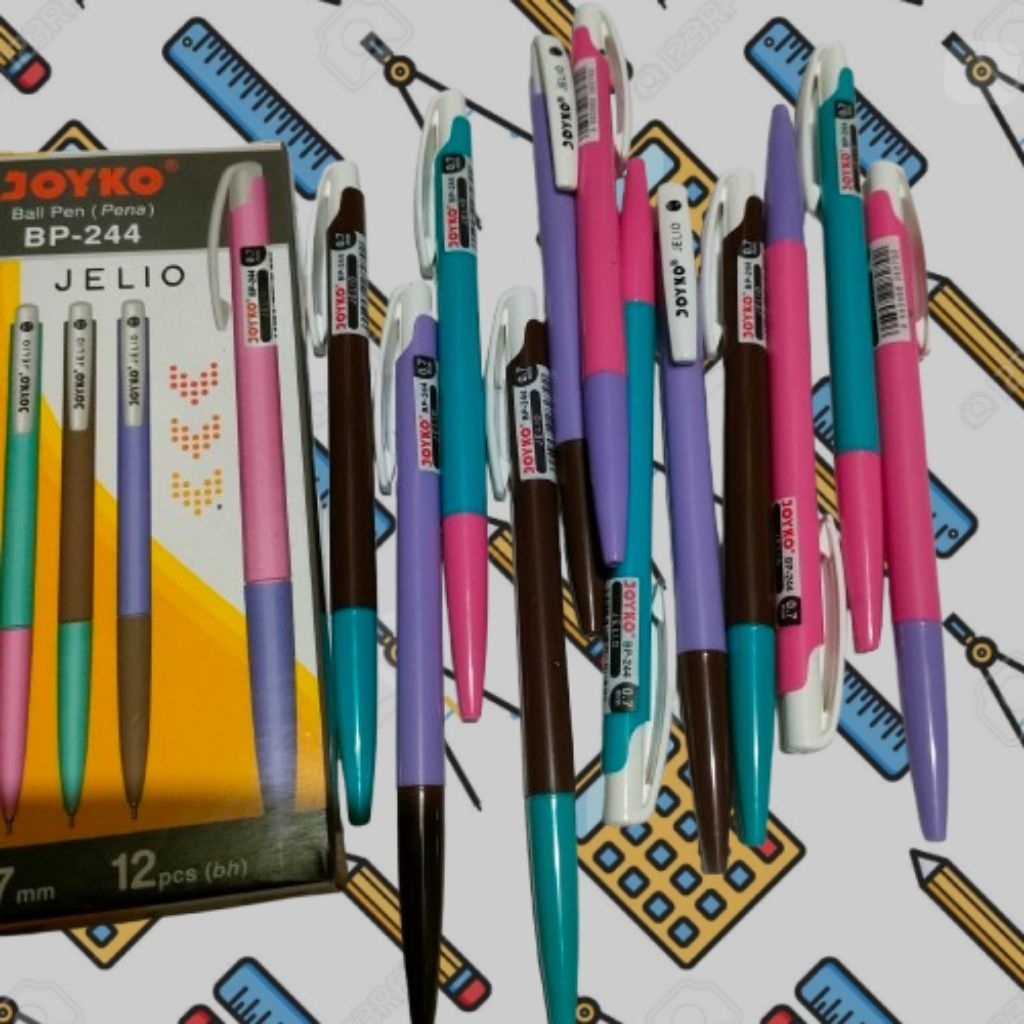 

promo Ball pen joyko JELIO BP - 244 hitam 0,7mm original