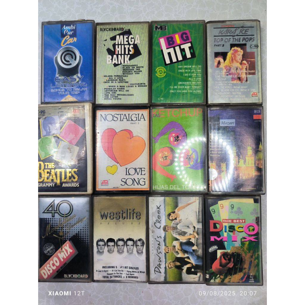 kaset pita tape radio jadul lagu barat