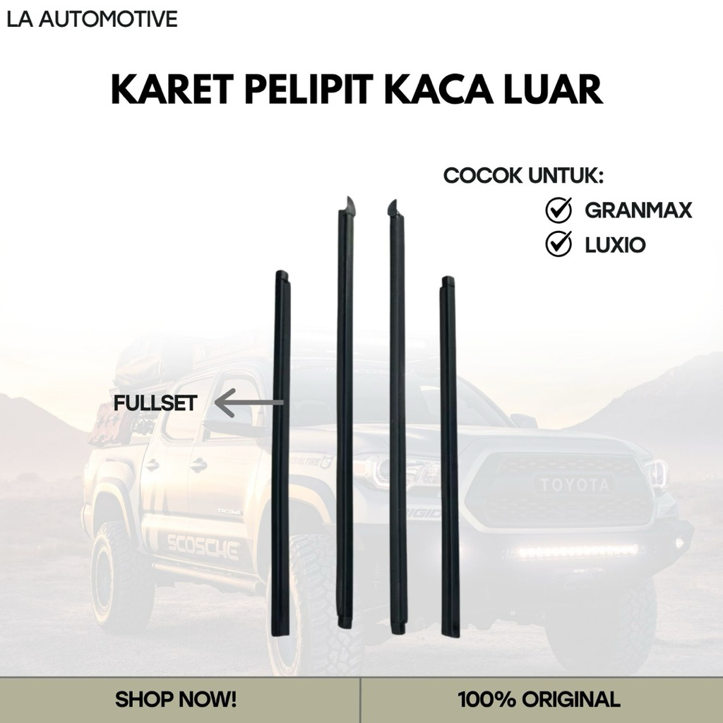 KARET PELIPIT KACA LUAR GRANMAX LUXIO