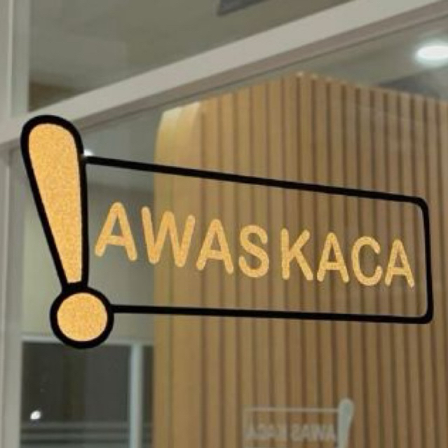 

Stiker Cutting AWAS KACA Reflective 2 warna Silakan Chat Custom Tulisan dan Warna Silakan Chat Admin Bisa COD Amanah Bersinar kena lampu