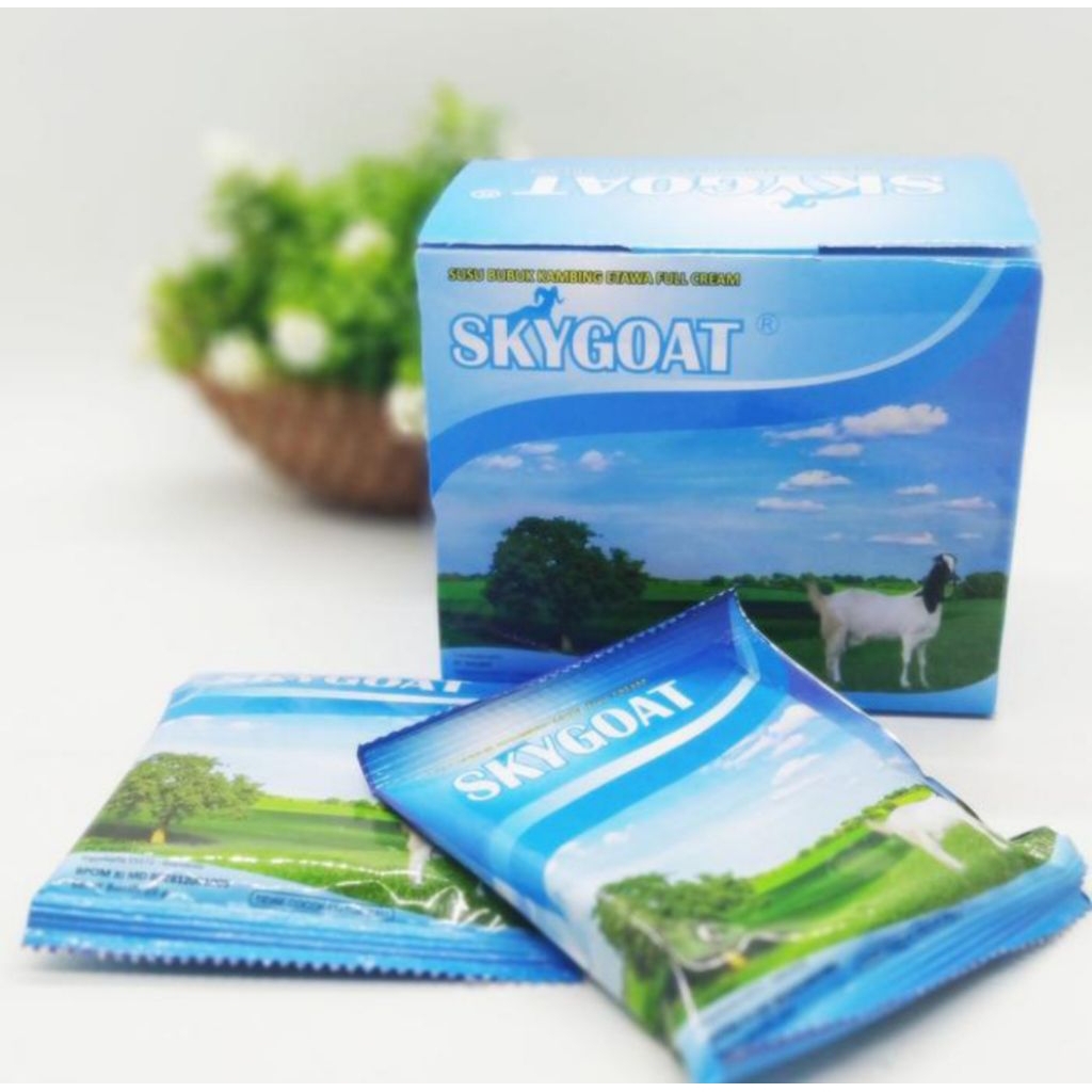 

Susu Kambing Etawa Susu Skygoat Full Cream Isi 10 Sachet Per Box