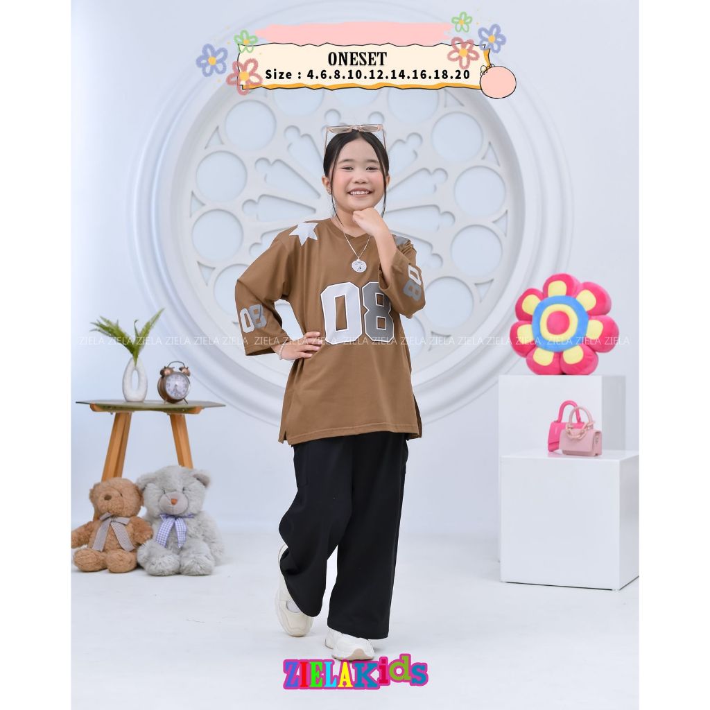 ZIELA SET CARGO ANAK NOMOR /ONE SET CARGO ANAK PEREMPUAN ORY ZIELA/SET ANAK
