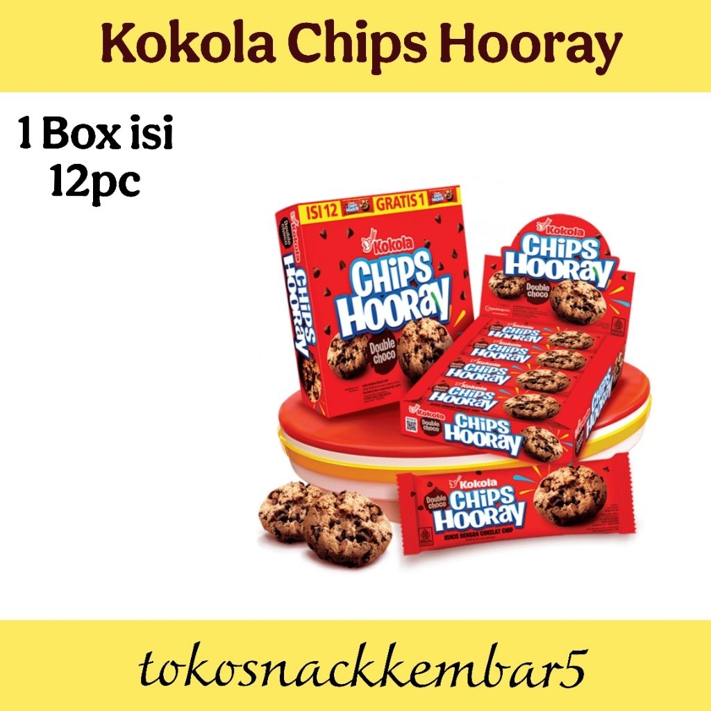 

Kokola Chips Hooray isi 12pc