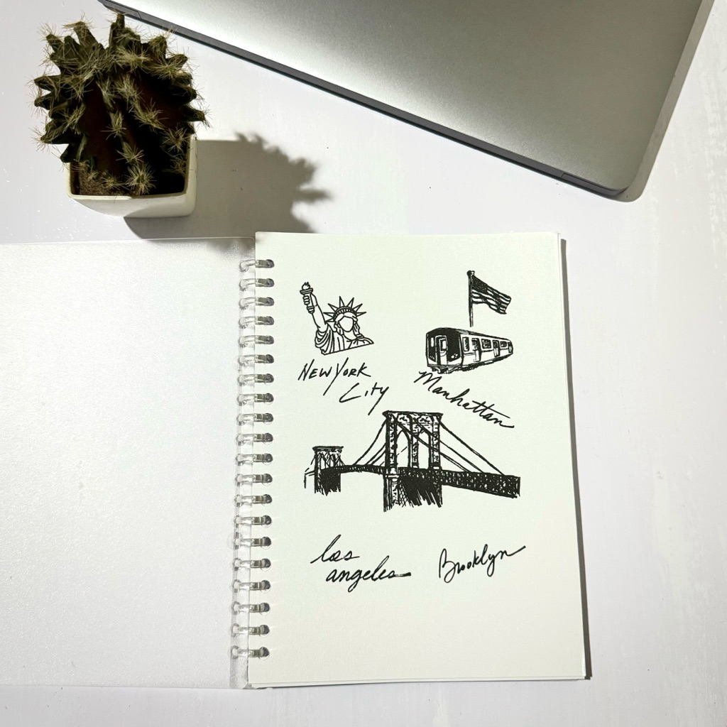 

Binder A5 Estetik Custom - Liberty Warna Hitam | Loose Leaf | Planner Notes Lucu