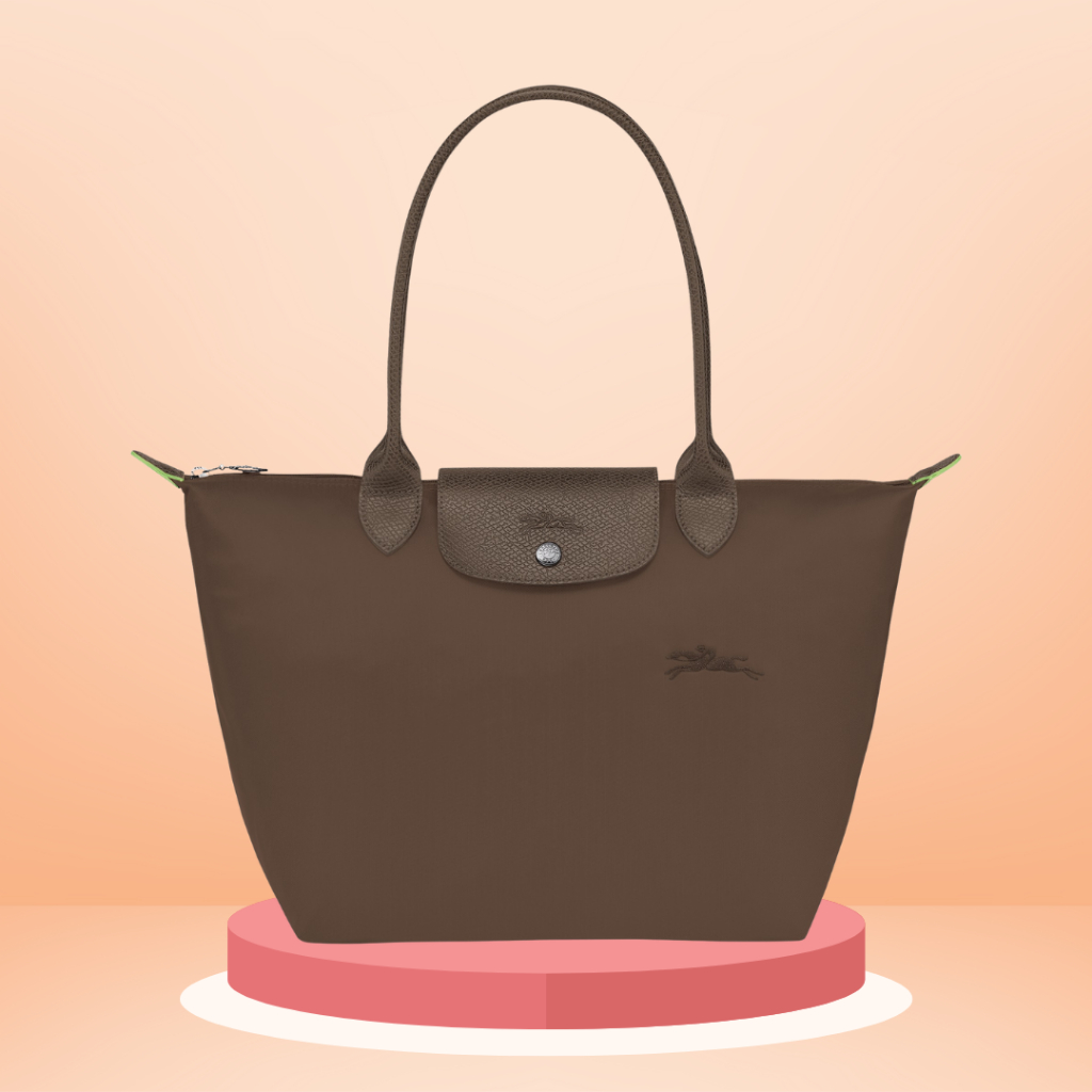 Tas Tote Longchamp Green Terra