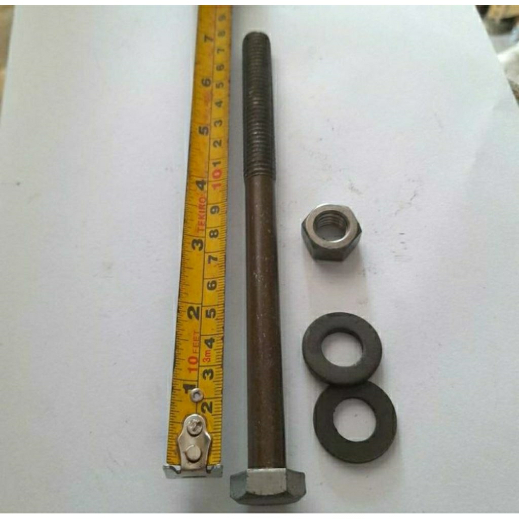 long bolt / baut kayu 1/2×7  / 12×17,5cm