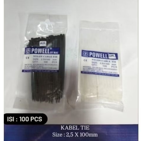 

Cable Ties Kabel Tie 2,5 X 100mm /Bks isi 100 Pcs