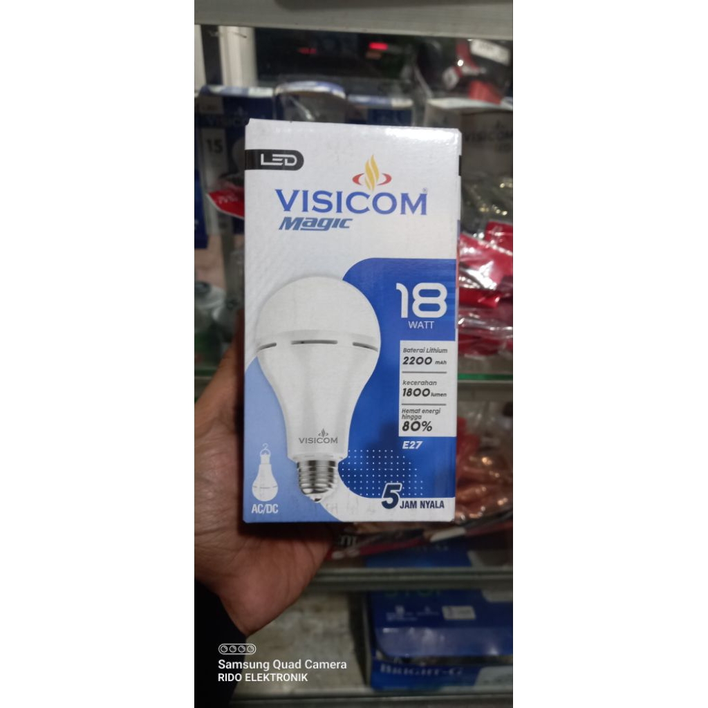 LAMPU EMERGENSI VISICOM 18 WATT AUTO ON SAAT MATI LAMPU SAMPI 5 JAM