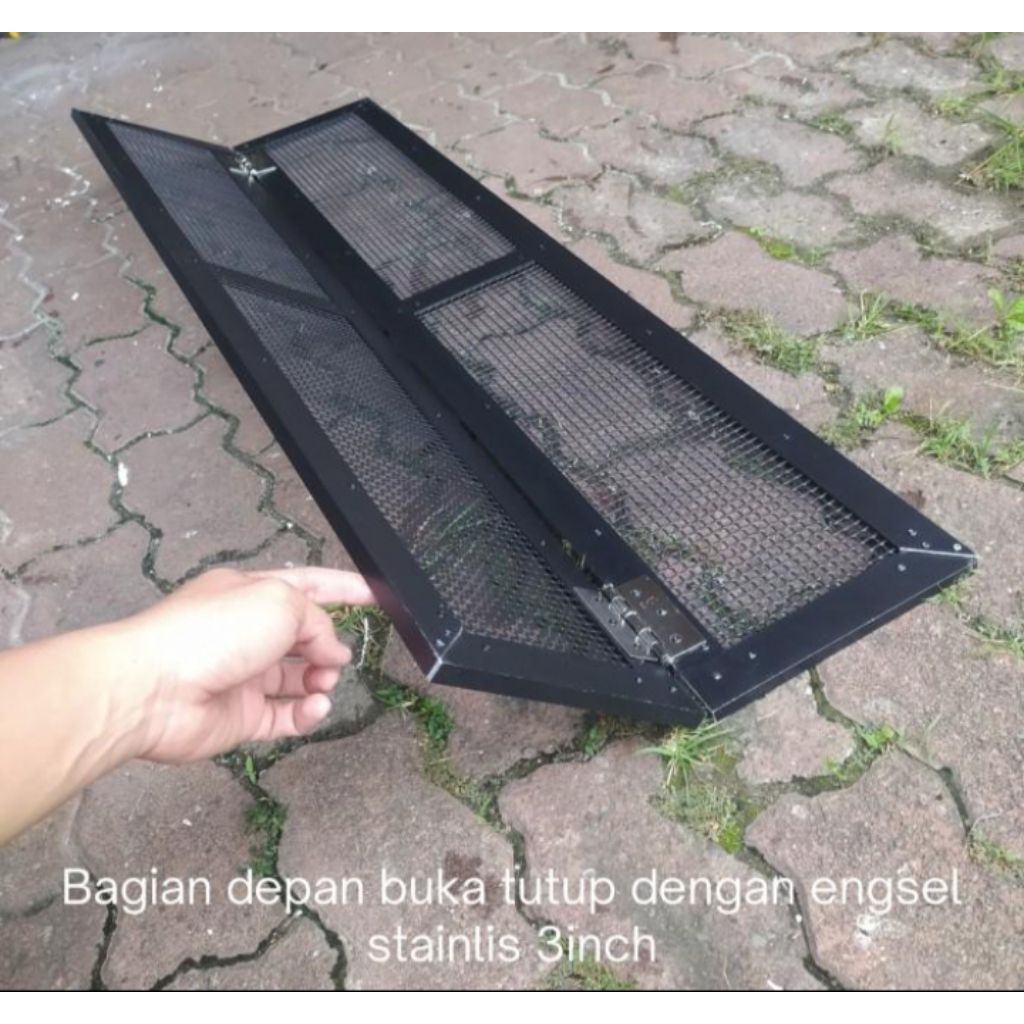 Tutup aquarium kawat almunium ukuran 100 x 40
