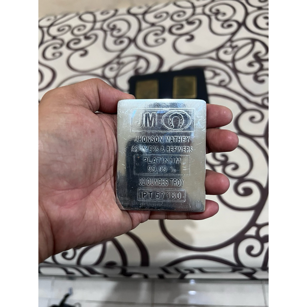 Logam mulia platinum Jhonson mathey 99,99%
