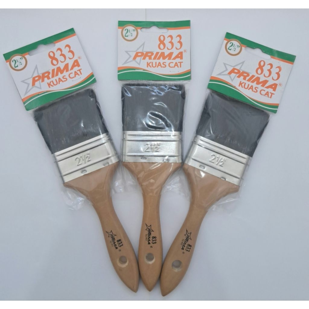 

Kuas Prima 833 Bulu Hitam Ukuran 2,5" Inch