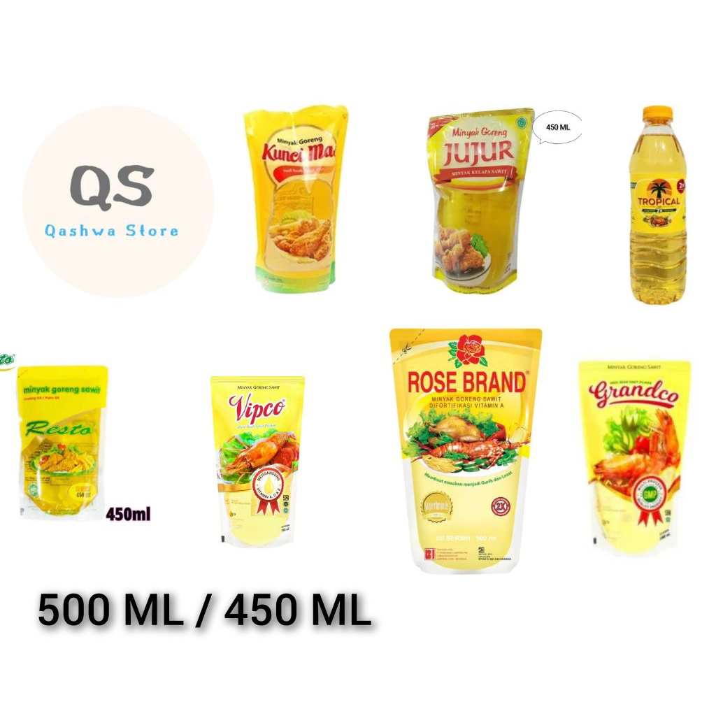 

Minyak goreng 500 ML /450 ML