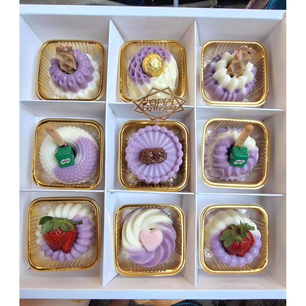 

Puding hampers/ puding mini / puding susu / puding ulang tahun