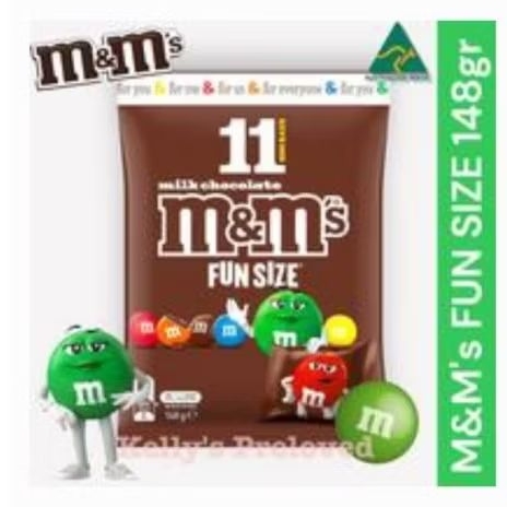 

M&M'S MILK CHOCOLATE FUN SIZE ISI 11