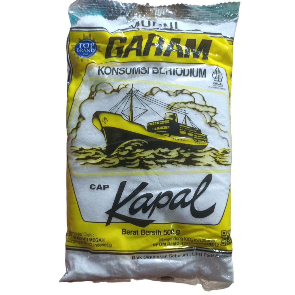 

Garam Cap Kapal Layar Garam Natrium 500 gr 500gr