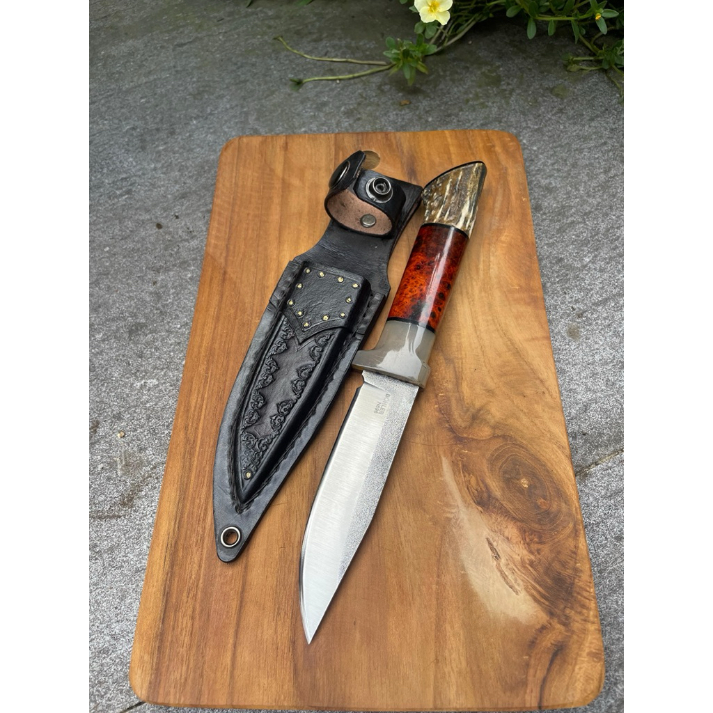 Pisau Dapur Skinner Outdoor Berburu Bahan Bilah Bohler N695