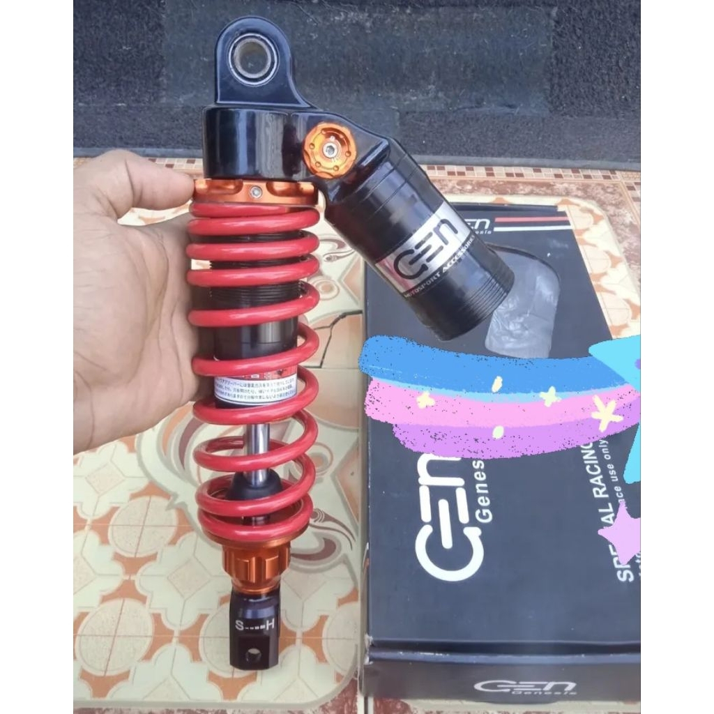 Shock original CEN GEN Genesis click fungsi Uk 300mm universal matic mio Fino soul beat Scoopy Vario