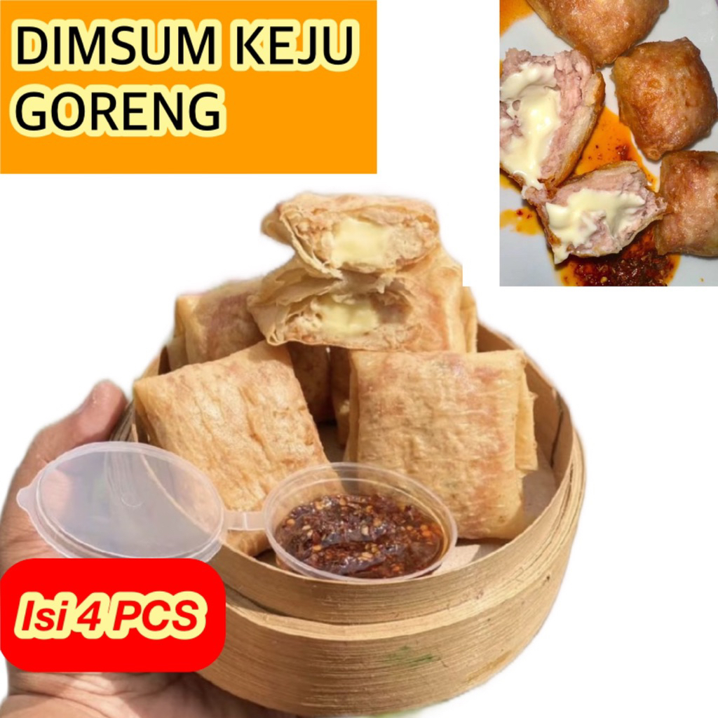 

ISI 4 PCS DIMSUM GORENG KEJU LUMER MELTED CHEESE