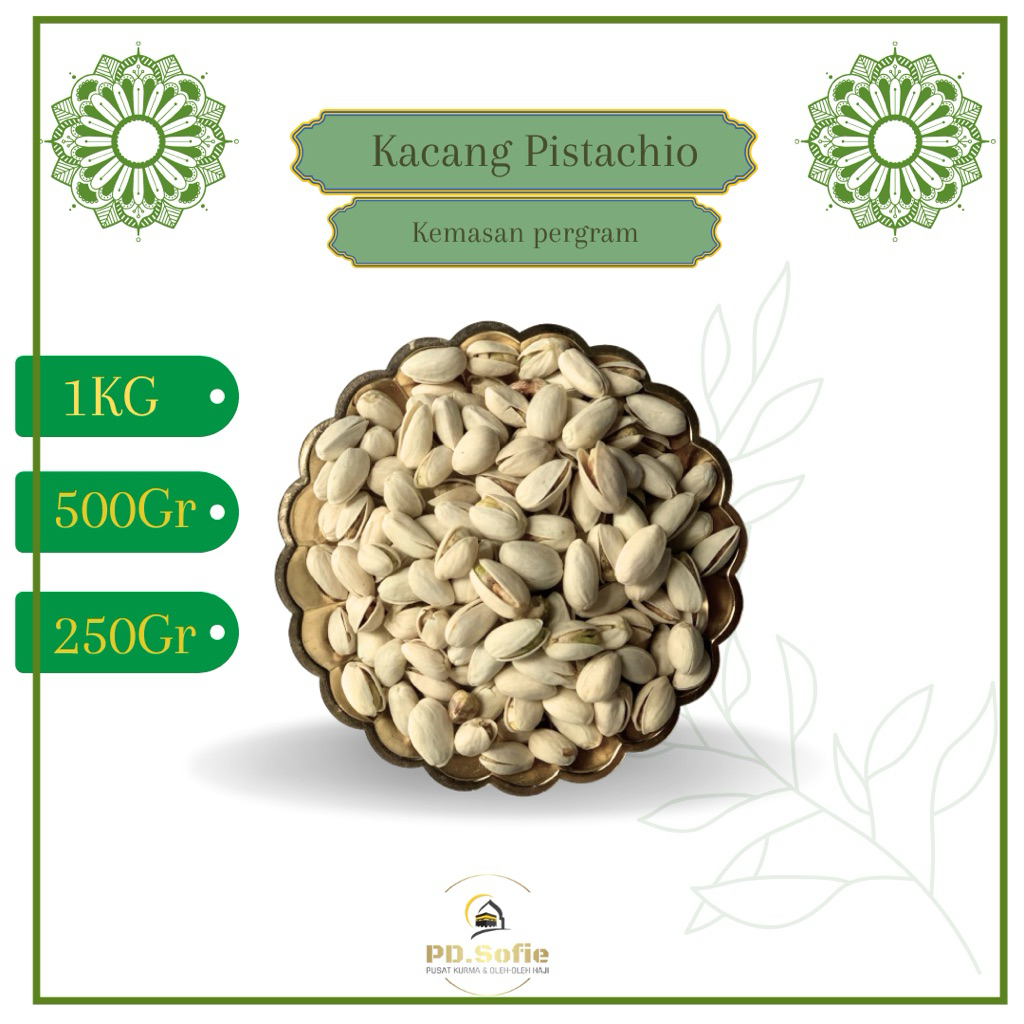 

Kacang Pistachio/ Kacang Fustuk Snack sehat10KG| Oleh oleh haji dan umroh