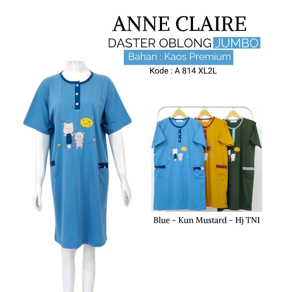 ANNE CLAIRE | Daster Jumbo Kaos XL