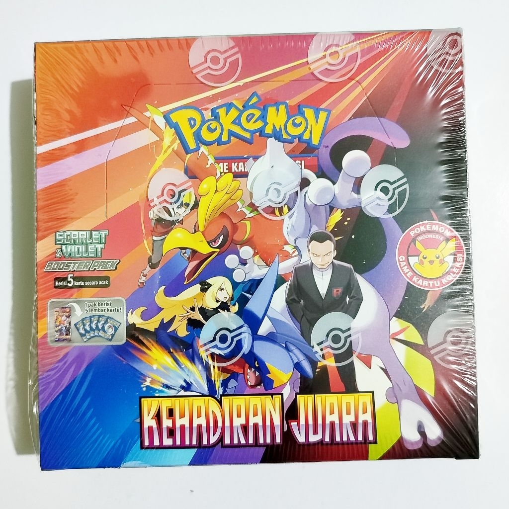 Kartu POKEMON Indonesia KEHADIRAN JUARA (Booster Box)