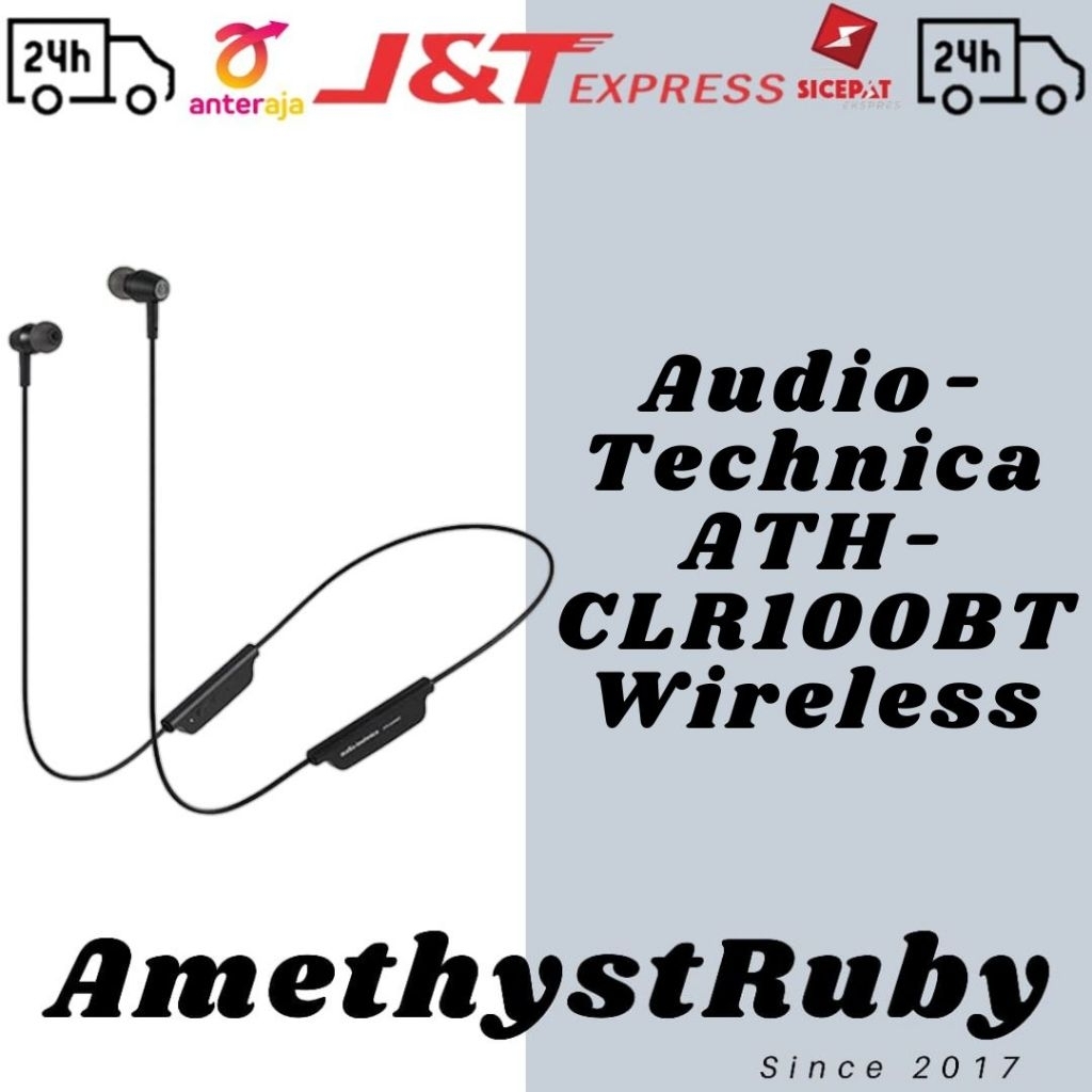 AR AUDIO-TECHNICA TWS ATH-CLR100BT In-Ear Wireless Bluetooth Headset Black