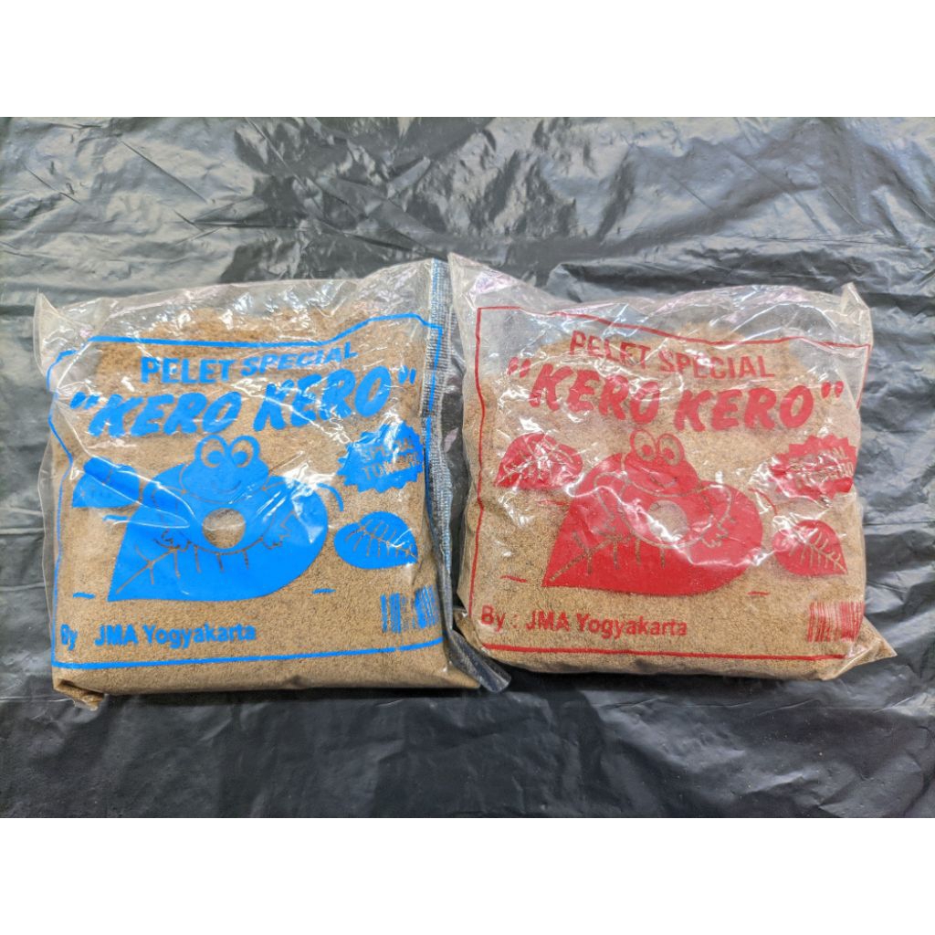 Pelet Special Kero Kero Merah dan biru Special Tombro nila ikan mas 180gr umpan ikan air tawar