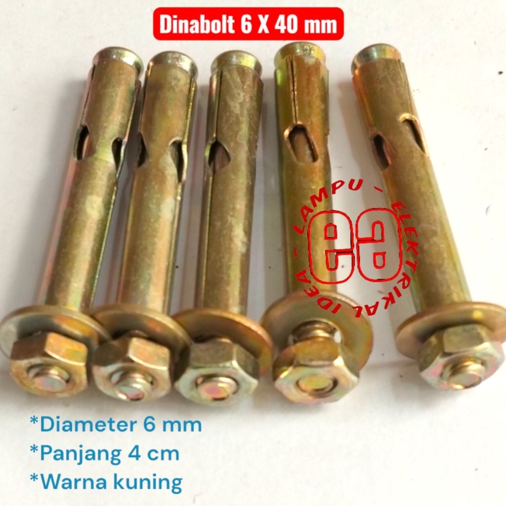 DINABOLT 6 x 40 MM / DYNABOLT BAUT 6x40 (4CM) MURAH DINABOLT BRACKET PER 1 PCS