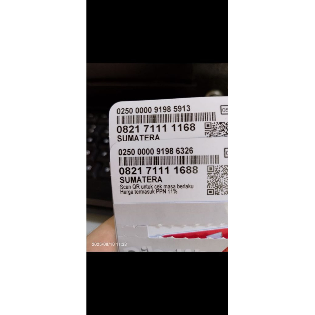 nomor cantik simpati Telkomsel tripel 11111