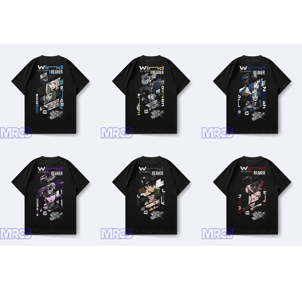 KAOS STEETWEAR MANHWA WINDBREAKER / BAJU KAOS MANHWA WIND BREAKER/ OUTFIT JAYJO