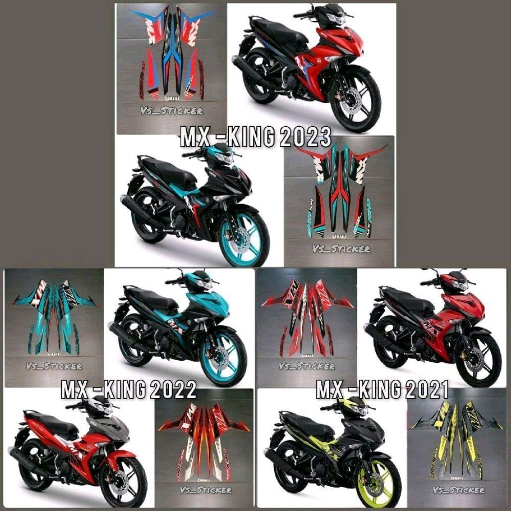 STRIPING LIST STANDART MOTOR YAMAHA MX KING NEW 2021 2022 2023 MERAH HITAM KUALITAS TERBAIK TERPERCA