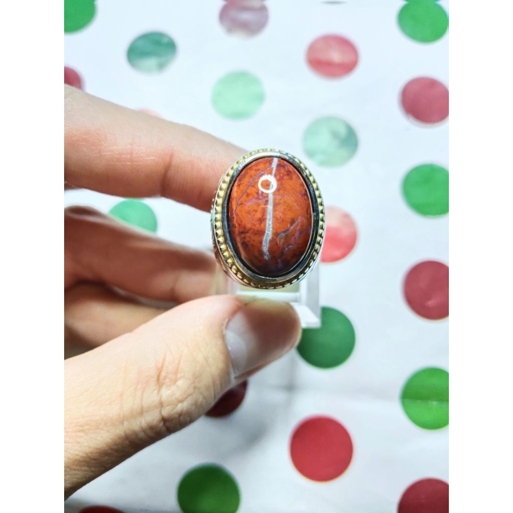 BATU AKIK HATI AYAM MOTIF KENDIT