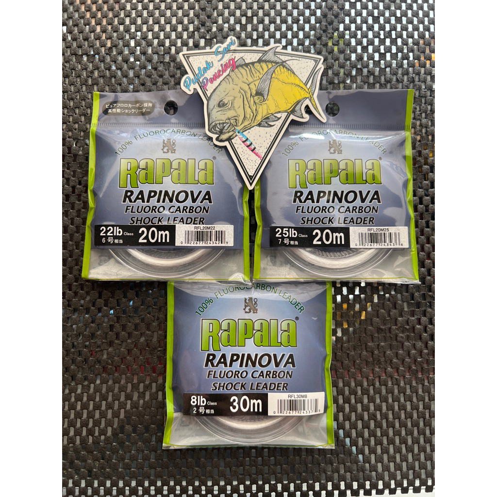 RAPALA RAPINOVA FLOURO CARBON SHOCK LEADER