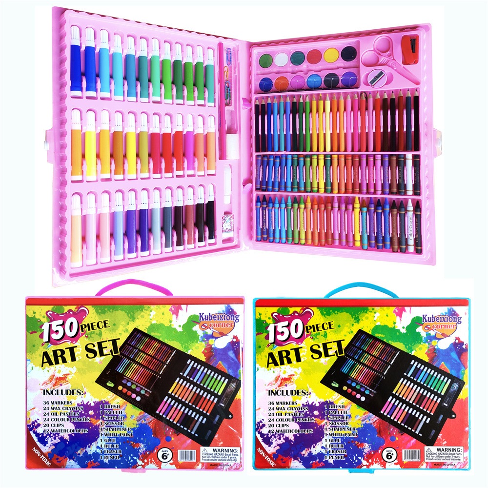 

Crayon Set 150 Pcs / Crayon Anak isi 150 pcs / Cat Air Mewarnai Pensil Warna Spidol Lengkap