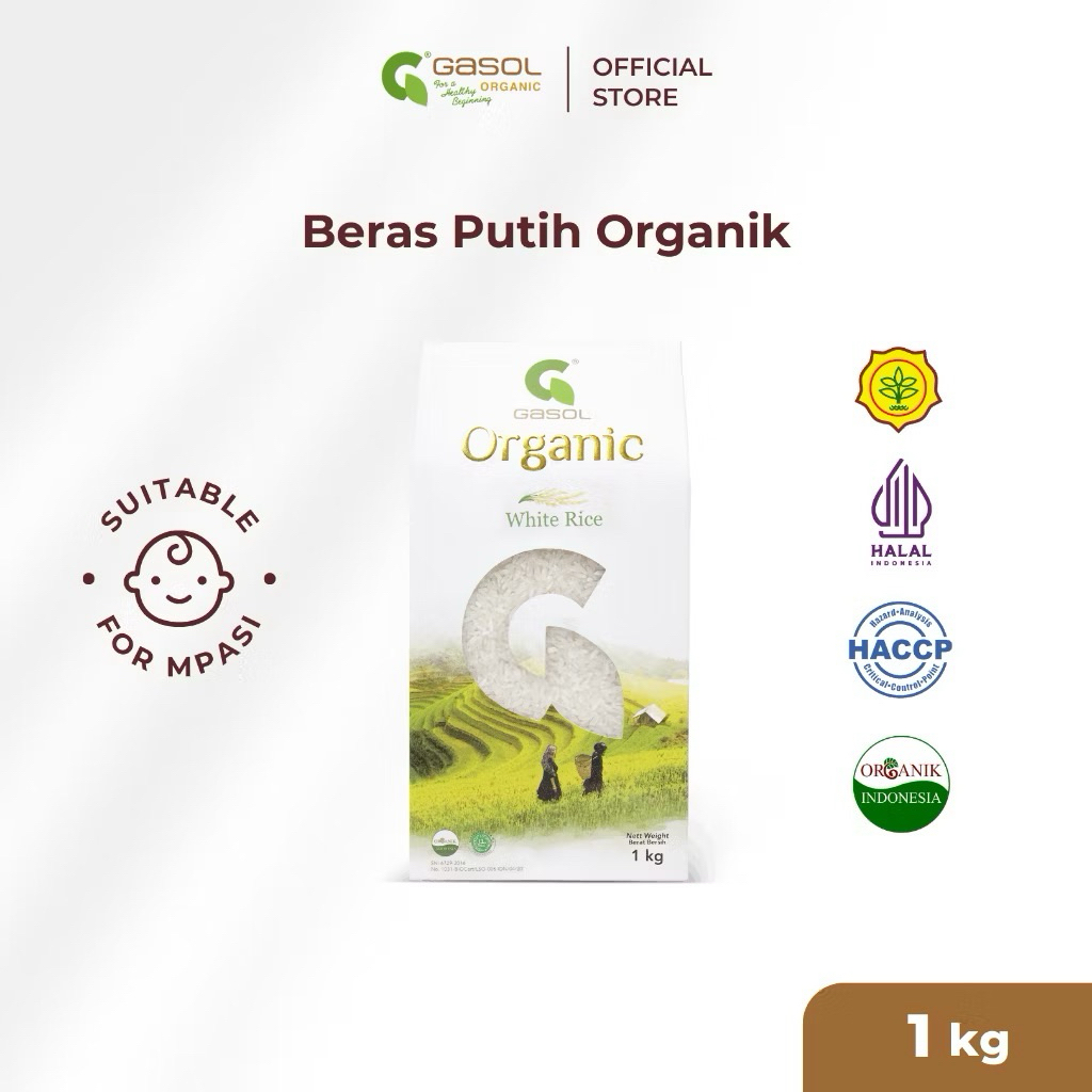 

GASOL Beras Putih Organik 1Kg