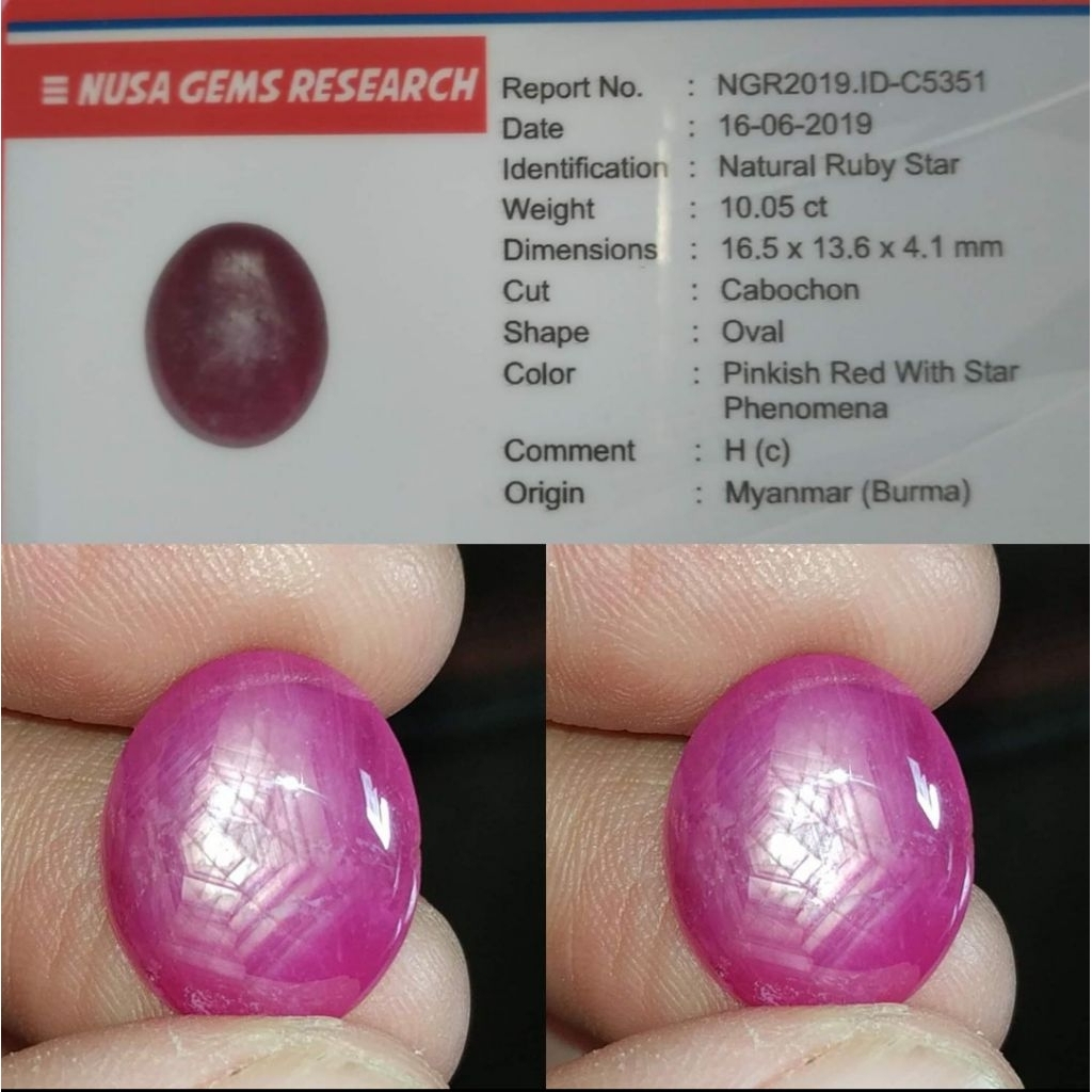 NATURAL STAR RUBY BIRMA MYANMAR Ada garnet tsavorite topaz alexandrite chrysoberyl tourmaline spinel