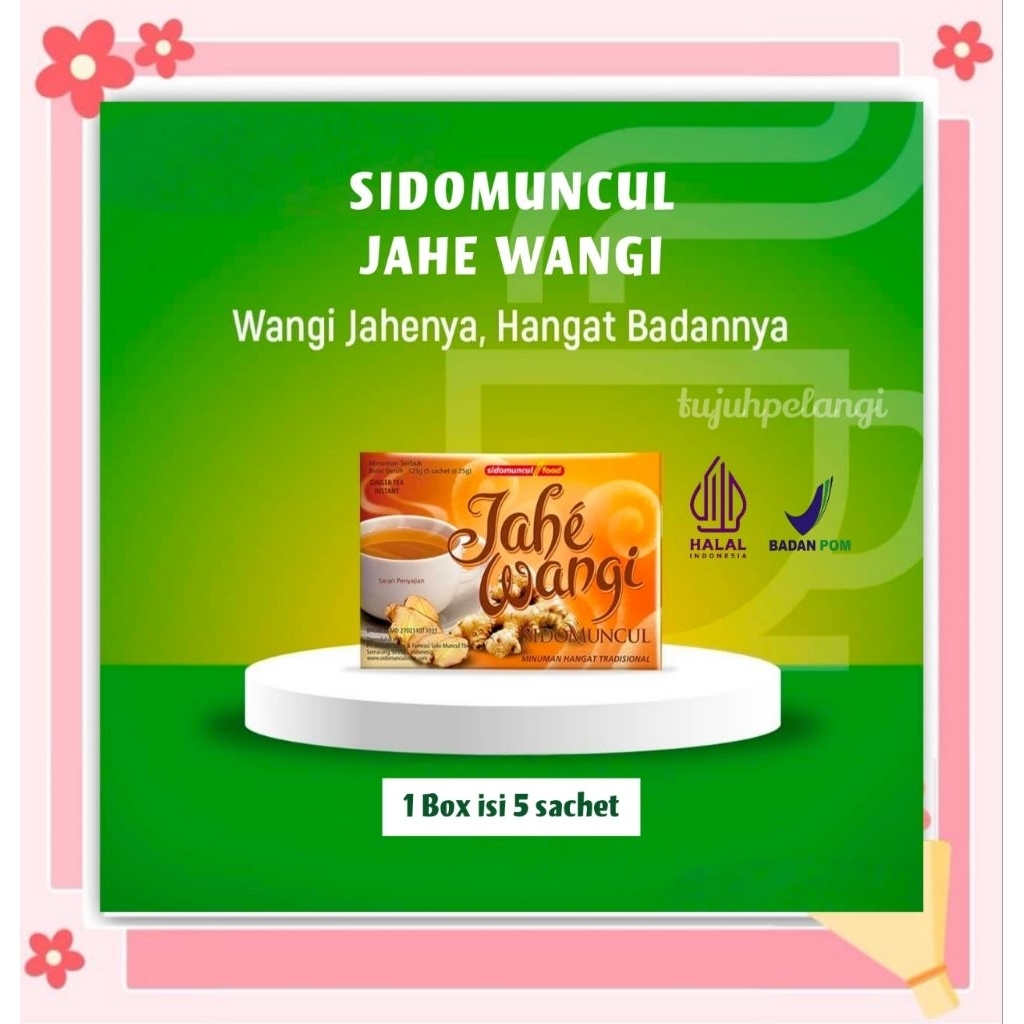 

JAHE WANGI SIDOMUNCUL BOX isi 5 Sachet