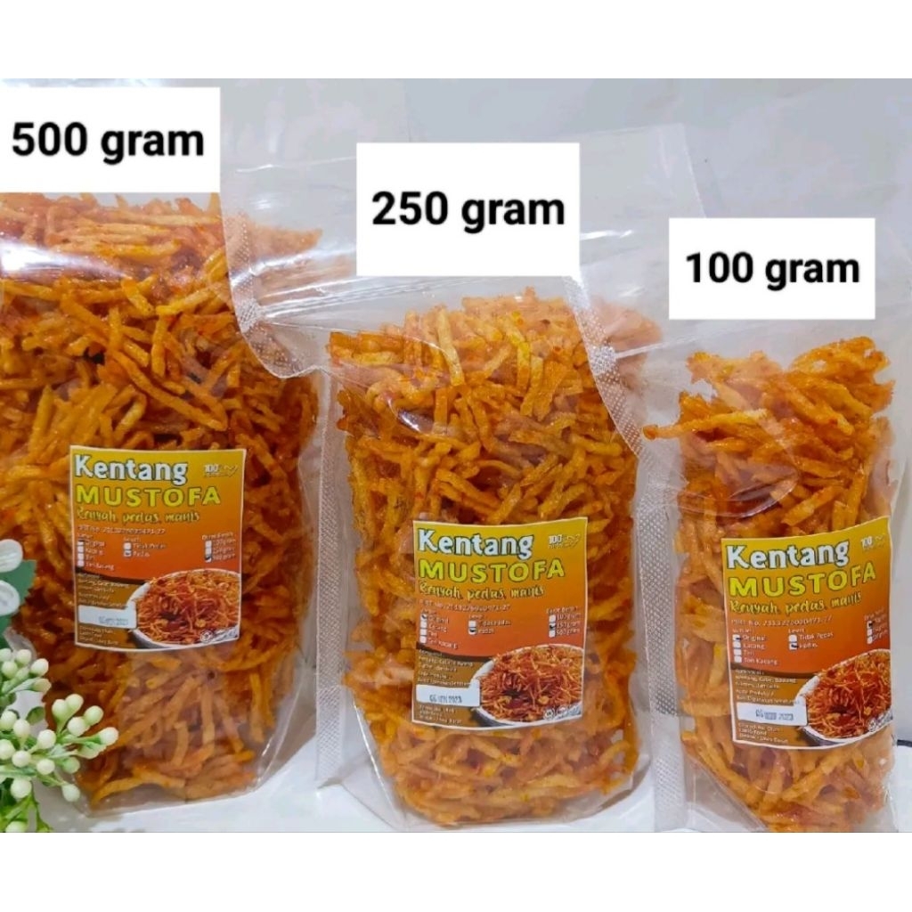 

Kentang kering mustofa renyah kriuk pedas manis 100gr kentang mustofa kering keriuk