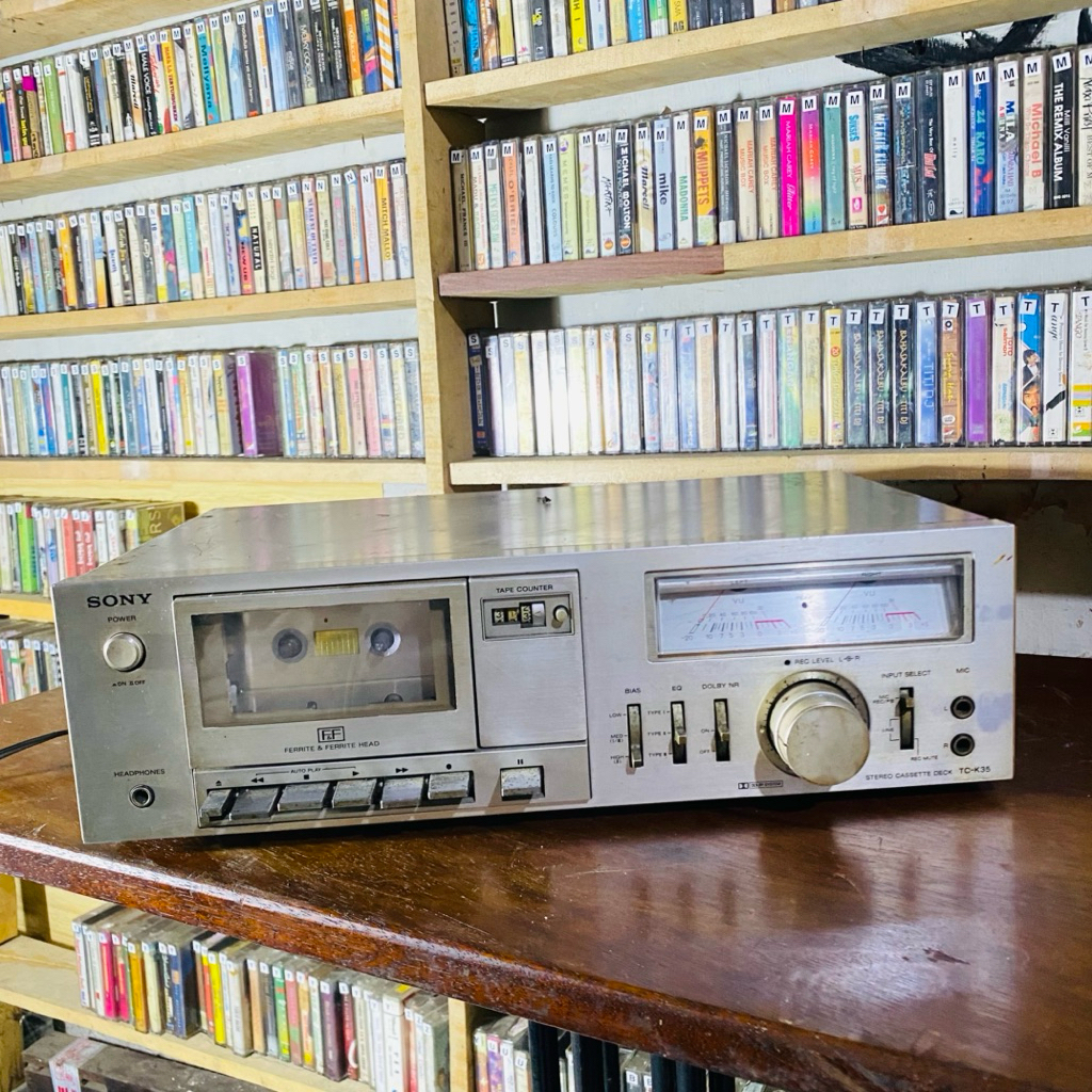 Tape Sony TCK-35 Stereo Cassette Deck – Tape Deck Vintage, Audio Analog Jadul untuk Koleksi & Pajang