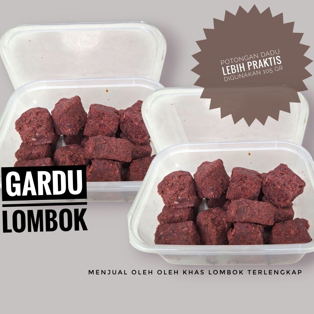 

Terasi bakar Lombok dadu Kualitas super netto 105 gr khas lombok