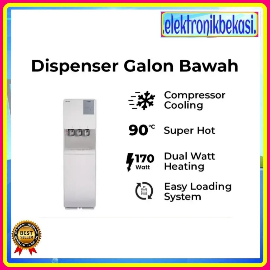 DISPENSER POLYTRON PWC 887 W / DISPENSER POLYTRON GALON BAWAH / POLYTRON PWC-887W DISPENSER GALON BA