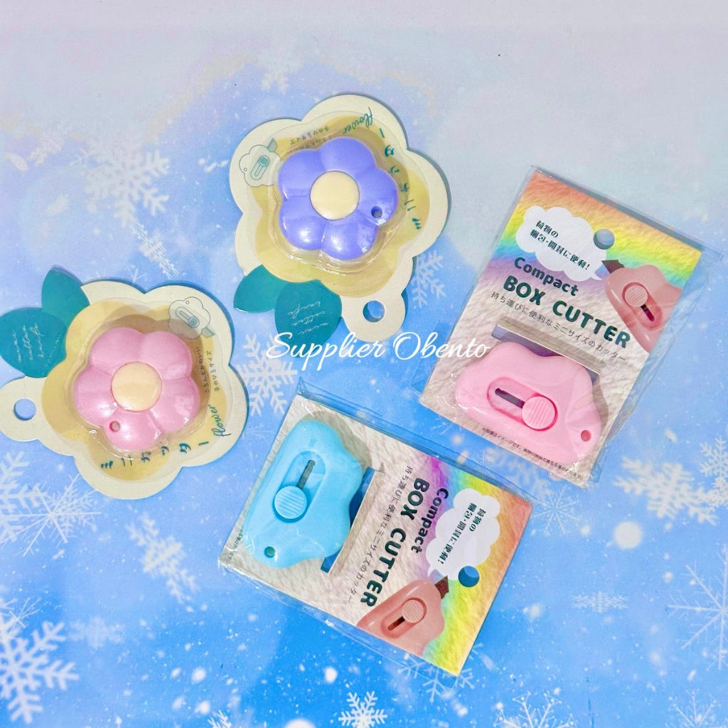 

[Daiso] Flower Cutter Mini Shape Cutter Safety Cutter Mini - Cutter Lucu Silet Mini Pisau Mini Lucu
