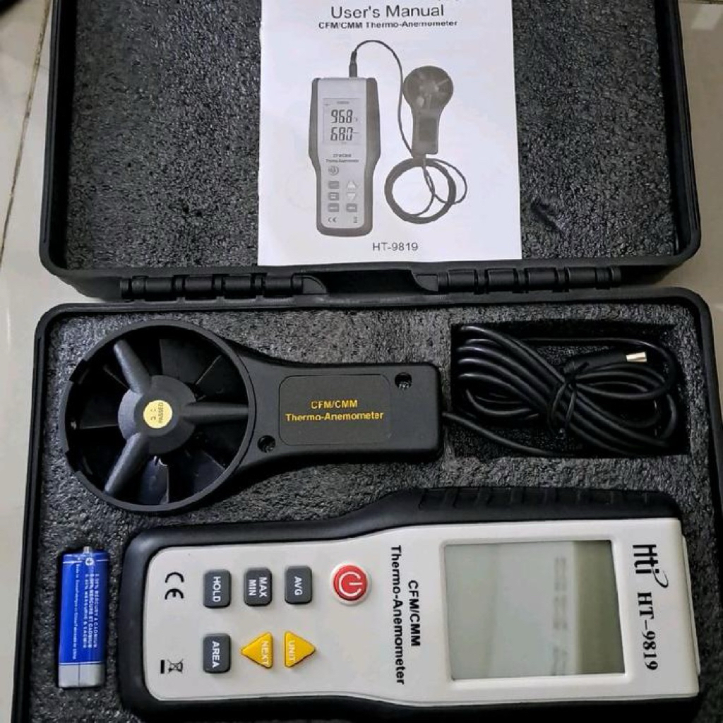 HT-9819 Detachable Anemometer with CFM/CMM function HT9819