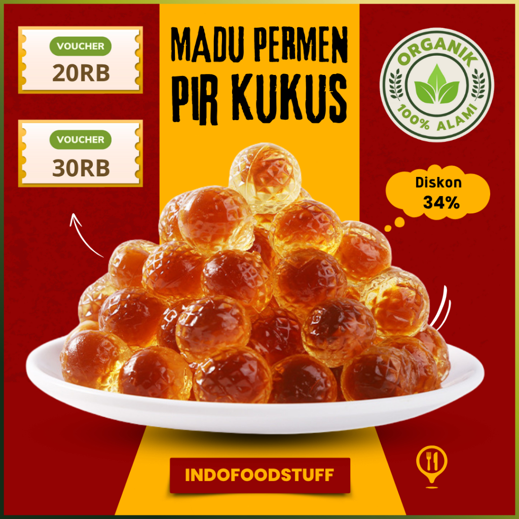 

Permen Pir Madu Membantu Mengurangi Batuk, Meningkatkan Kesehatan Pernapasan, Bersihkan Paru-paru