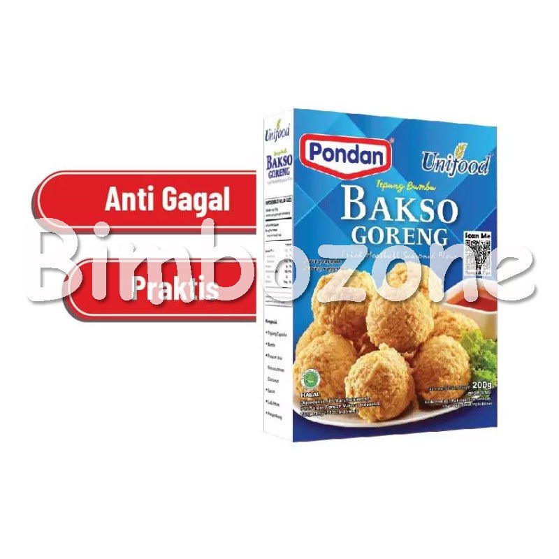 

Pondan Unifood Tepung Premix Bakso Goreng 200g